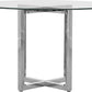 Amalfi 54 inch Round Glass Top Counter Table