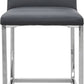 Amalfi Metal Back Counter Stool in Cobalt Leather