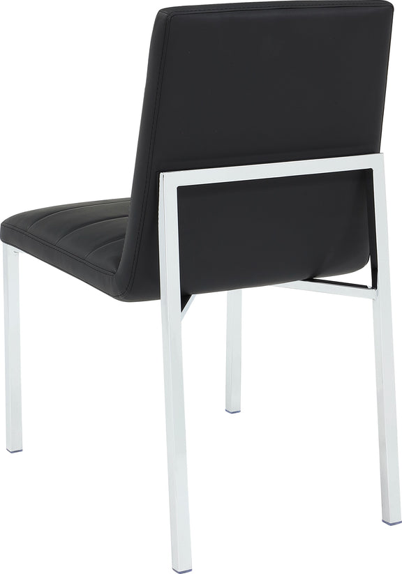 Amalfi Metal Back Chair in Soot