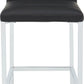 Amalfi Metal Back Bar Stool in Soot