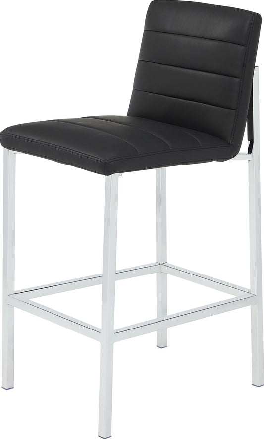 Amalfi Metal Back Bar Stool in Soot
