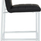 Amalfi Metal Back Bar Stool in Soot