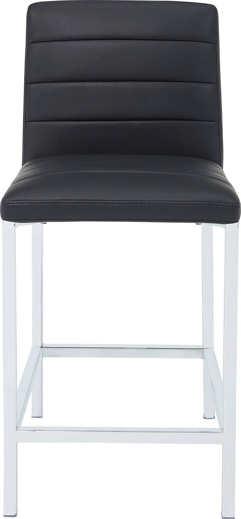 Amalfi Metal Back Counter Stool in Soot