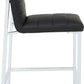 Amalfi Metal Back Counter Stool in Soot