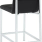 Amalfi Metal Back Counter Stool in Soot