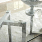 Amalfi Rectangular Glass Top Dining Table