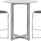 Amalfi X-Base Bar Stool in Cobalt Leather