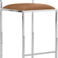 Amalfi X-Base Bar Stool in Cognac Leather