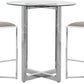 Amalfi X-Base Bar Stool in Taupe Leather
