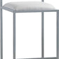 Amalfi X-Base Bar Stool in White Leather