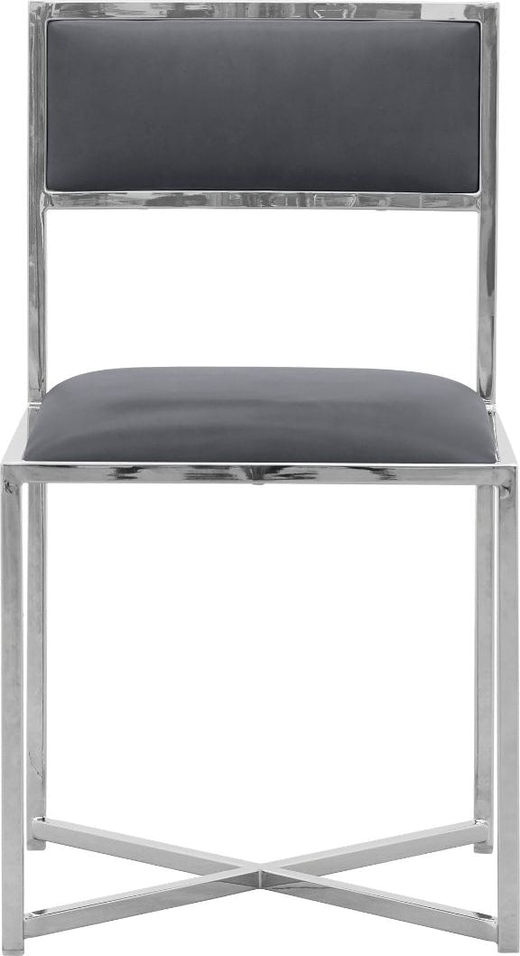 Amalfi X-Base Chair in Cobalt Leather