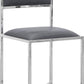 Amalfi X-Base Chair in Cobalt Leather