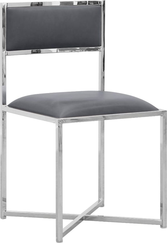 Amalfi X-Base Chair in Cobalt Leather
