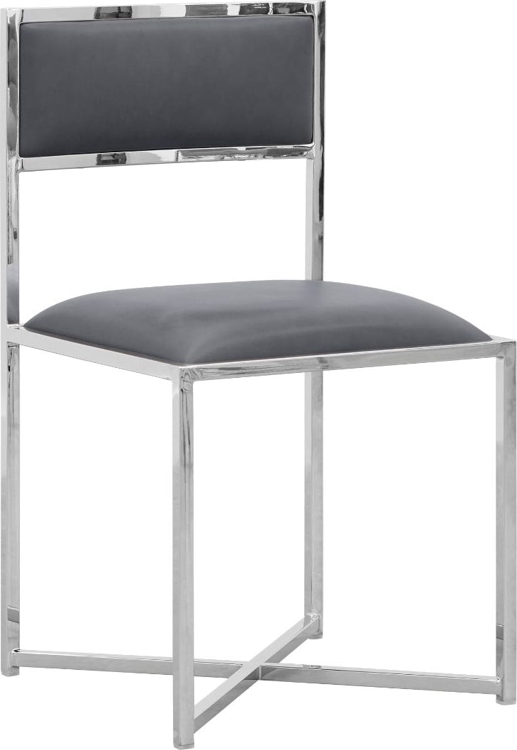 Amalfi X-Base Chair in Cobalt Leather