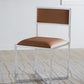 Amalfi X-Base Chair in Cognac Leather