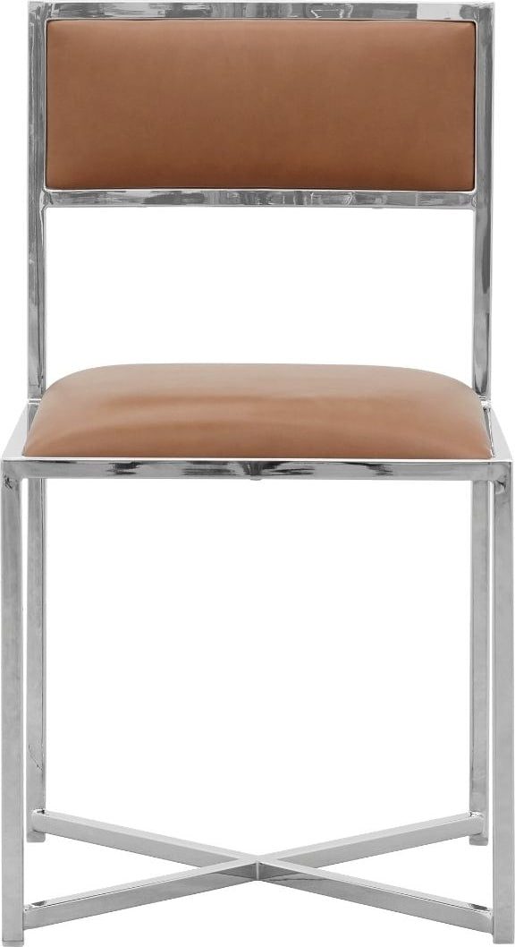 Amalfi X-Base Chair in Cognac Leather