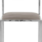 Amalfi X-Base Chair in Taupe Leather