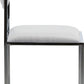 Amalfi X-Base Chair in White Leather