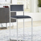 Amalfi X-Base Counter Stool in Cobalt Leather