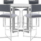 Amalfi X-Base Counter Stool in Cobalt Leather