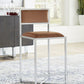Amalfi X-Base Counter Stool in Cognac Leather