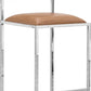Amalfi X-Base Counter Stool in Cognac Leather