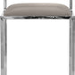 Amalfi X-Base Counter Stool in Taupe Leather