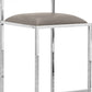 Amalfi X-Base Counter Stool in Taupe Leather