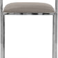 Amalfi X-Base Counter Stool in Taupe Leather