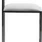 Amalfi X-Base Counter Stool in White Leather