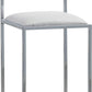 Amalfi X-Base Counter Stool in White Leather