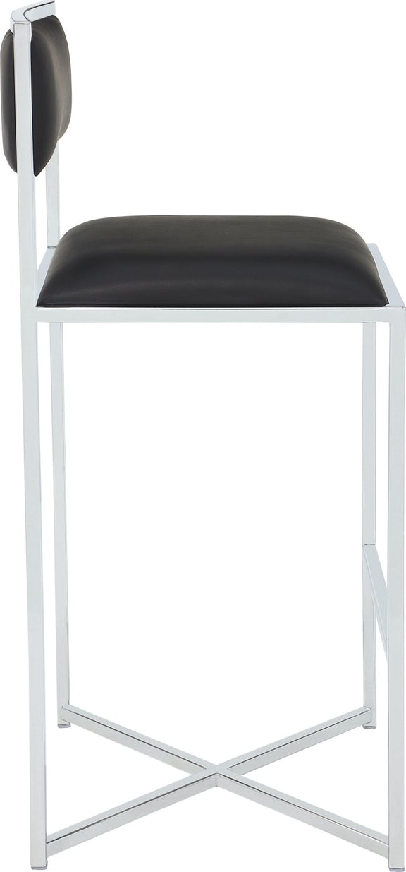 Amalfi X-Base Bar Stool in Soot
