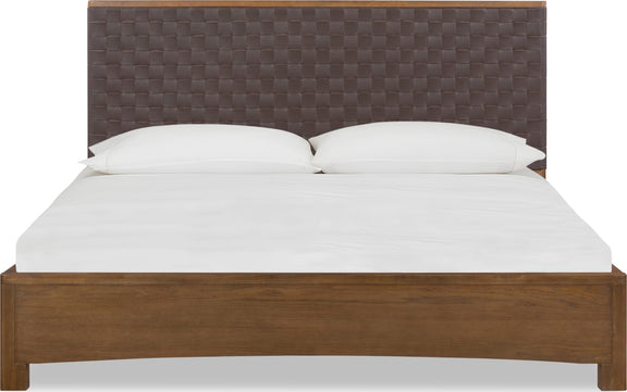 Arden Pfm QN Bed - Dk Ch/T Bwn