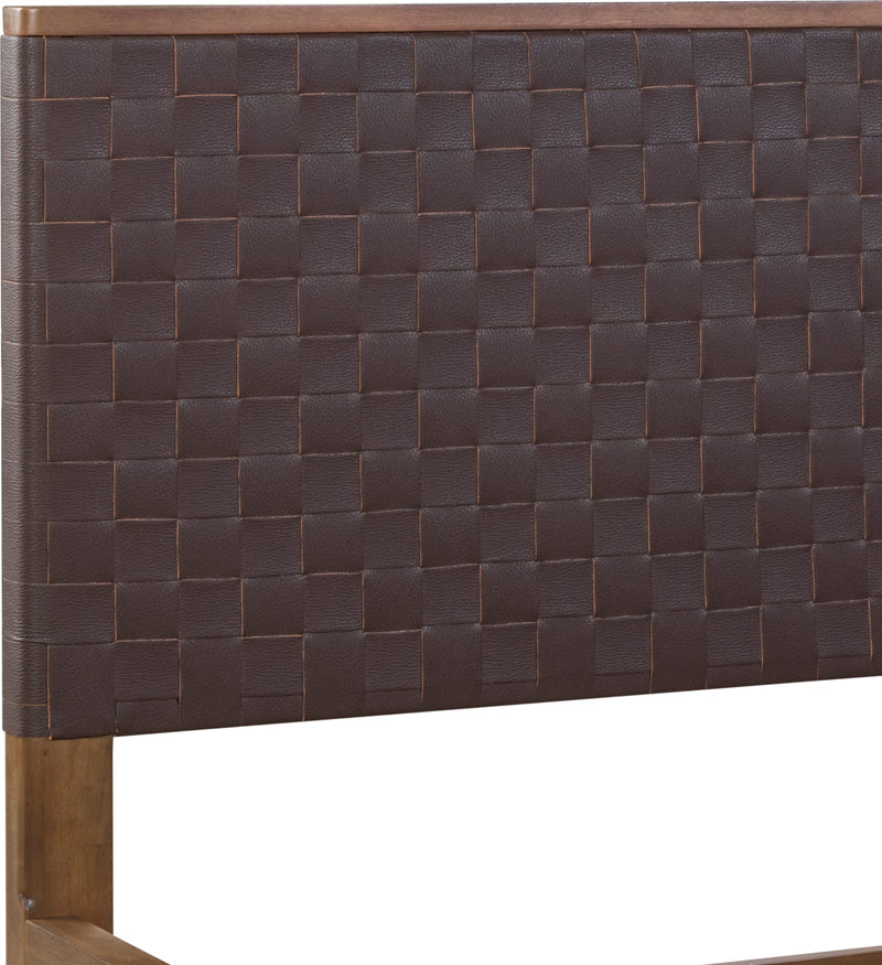 Arden Pfm QN Bed - Dk Ch/T Bwn