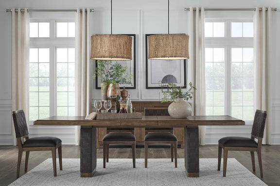 Arden Wvn Sd Chair - D C/T Brn
