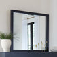 Argento Beveled Glass Wall or Dresser Mirror in Navy Blue