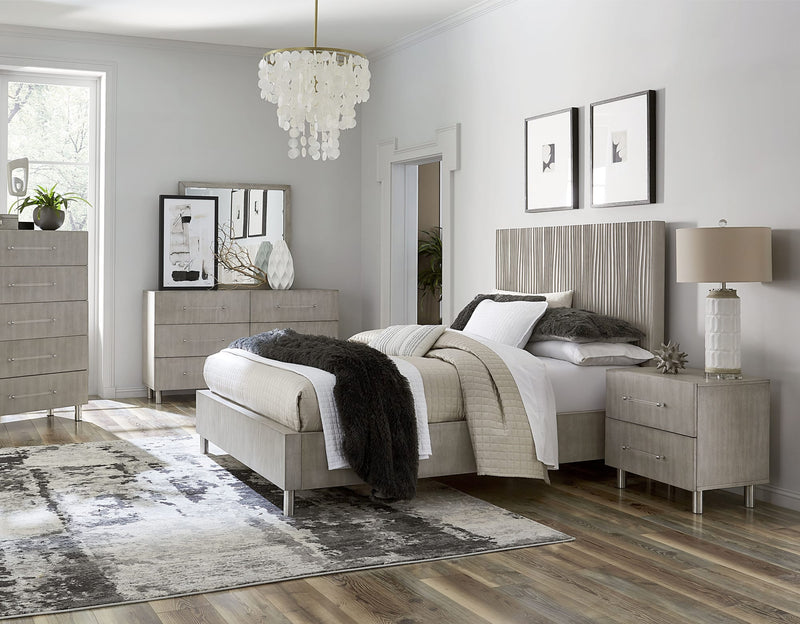 Argento Full Bed in Misty Grey