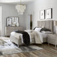 Argento Cal King Bed in Misty Grey