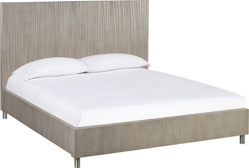 Argento Cal King Bed in Misty Grey