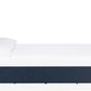 Argento King Bed in Navy Blue and Burnished Brass