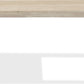Ariela Natural Travertine Coffee Table with Bronze Metal Base