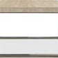 Ariela Natural Travertine Coffee Table with Bronze Metal Base