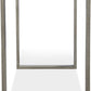 Ariela Natural Travertine Console Table with Bronze Metal Base