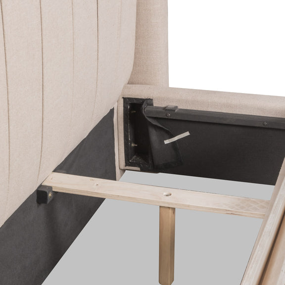 Arroyo Uph CKing Bed - Cashew