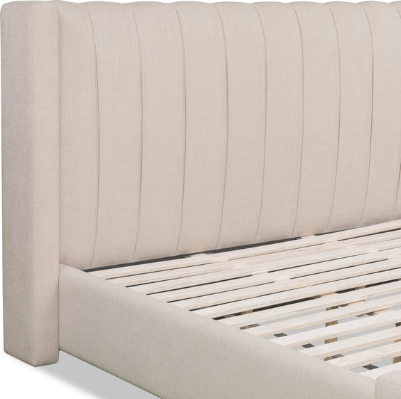Arroyo Uph King Bed - Cashew