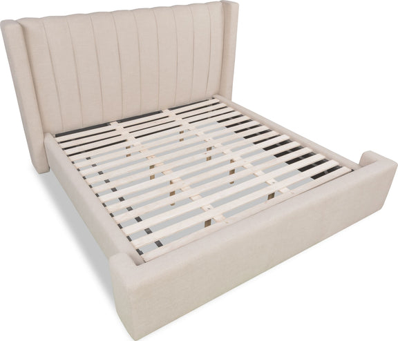 Arroyo Uph King Bed - Cashew