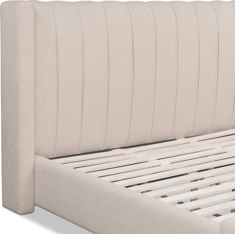 Arroyo Uph Queen Bed - Cashew