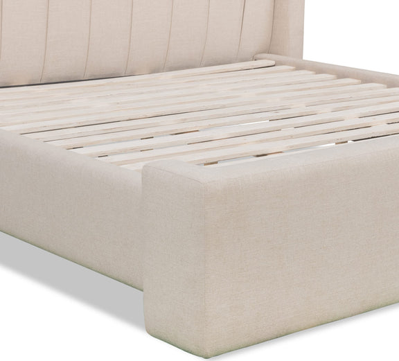 Arroyo Uph Queen Bed - Cashew