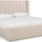 Arroyo Uph Queen Bed - Cashew