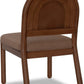 Astor Arc Bk Chair - Wt Bd/Clt